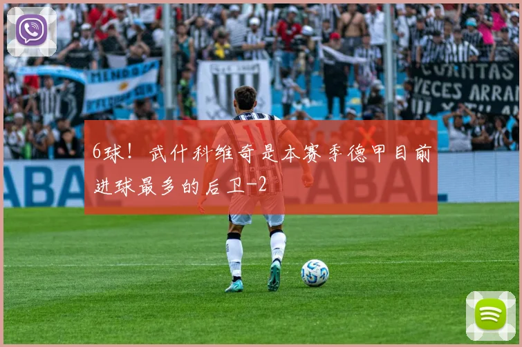 6球！武什科维奇是本赛季德甲目前进球最多的后卫